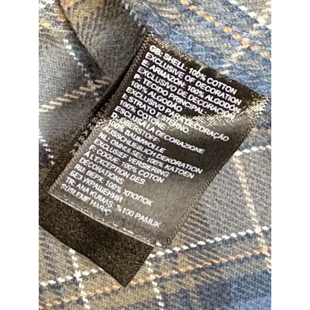 The North Face Shirt‎ Mens Medium Blue Plaid Arroyo Hiking Outdoor Flannel M